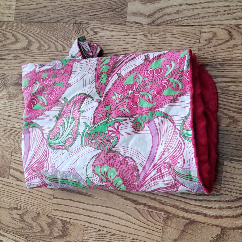 (OS Baby) Carseat Canopy 100% Cotton Outer Layer Floral Print Cozy